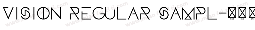 vision regular sampl字体转换